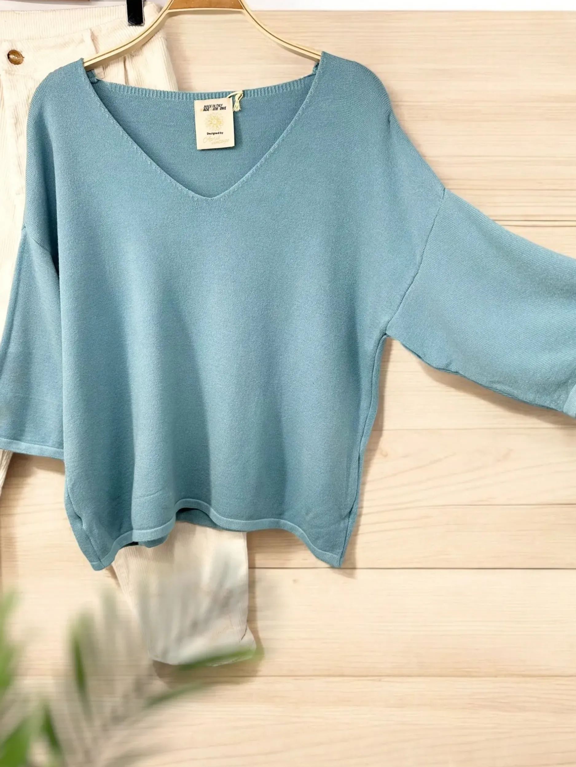 Cheap HippieChic Pull basic manches 3/4 Noir