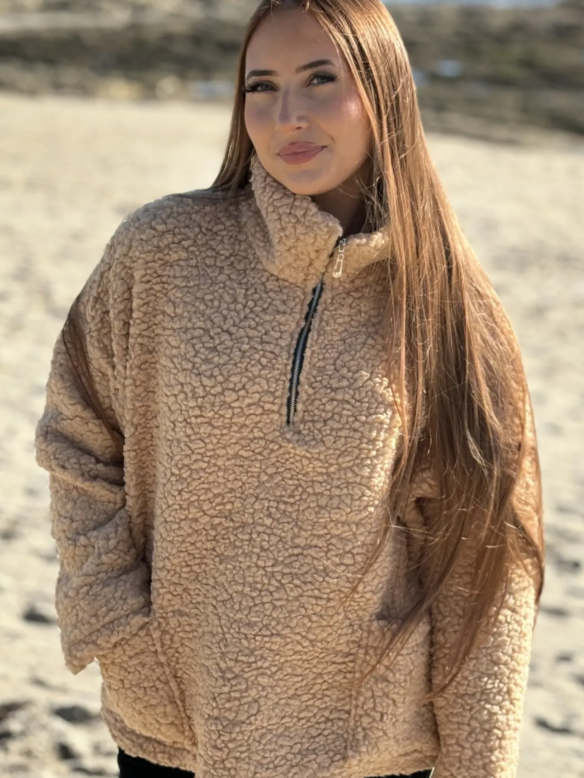 Fashion HippieChic Pull Bouclette Col Camionneur