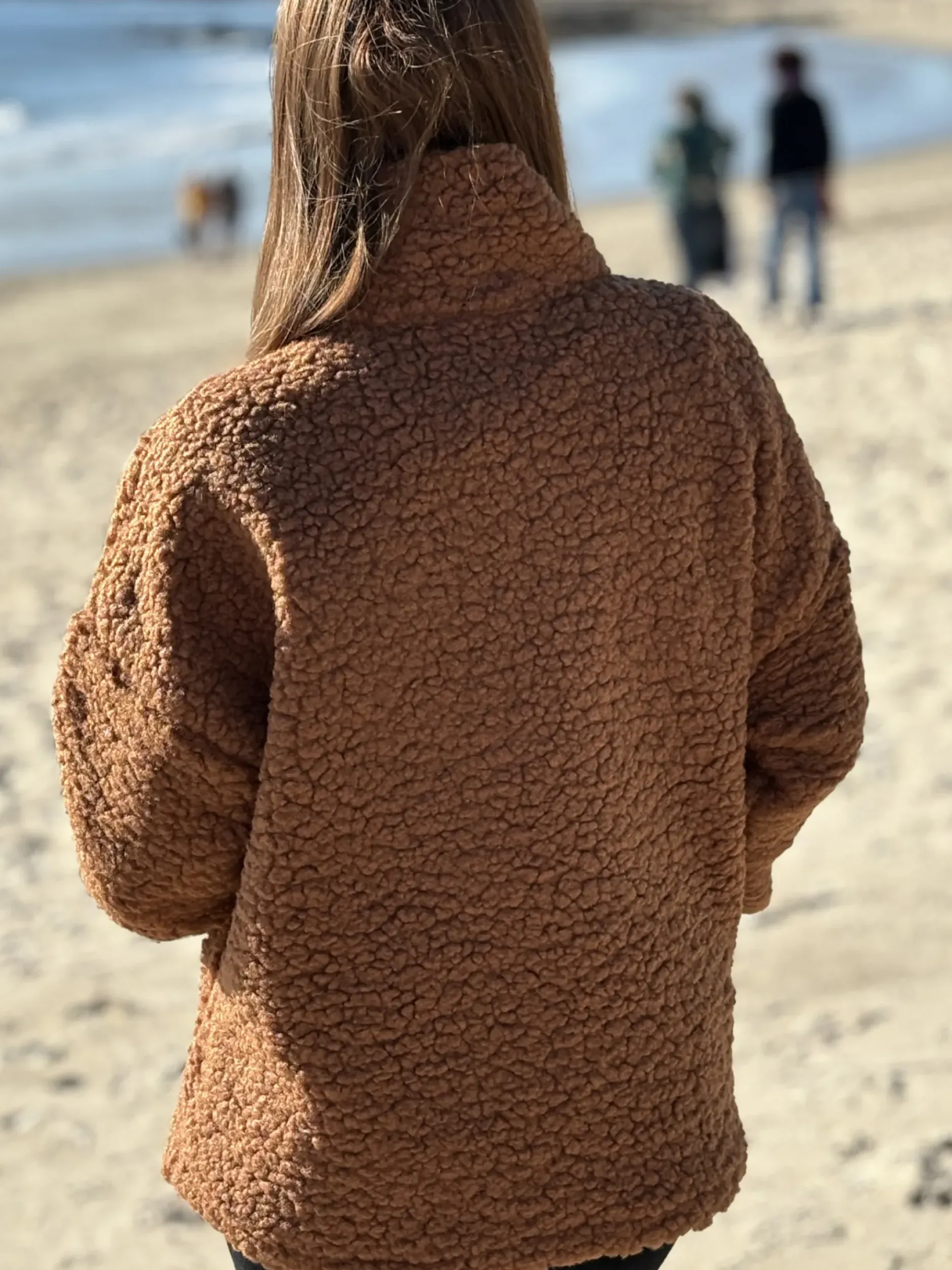 Fashion HippieChic Pull Bouclette Col Camionneur