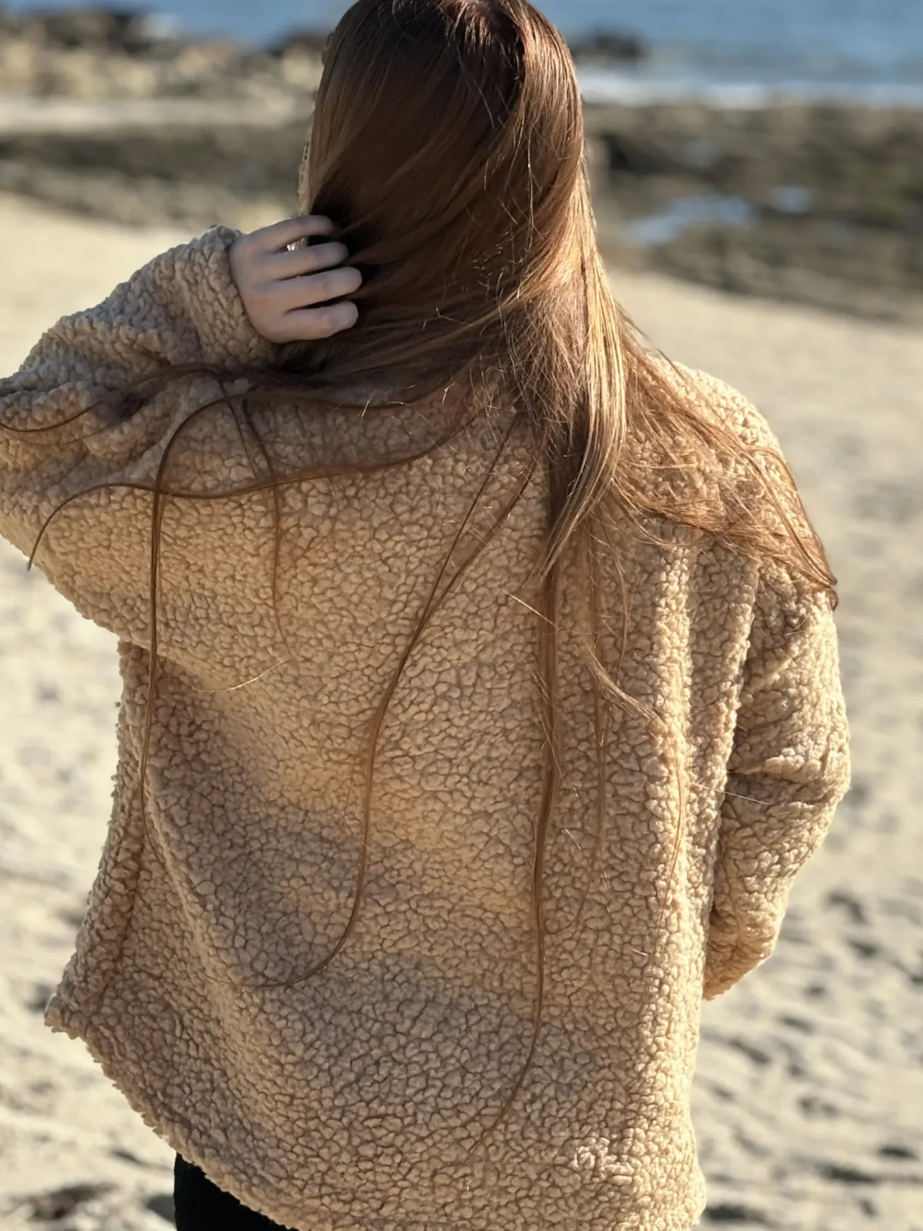 Fashion HippieChic Pull Bouclette Col Camionneur