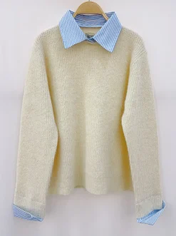 Store HippieChic Pull Chemise Rayé