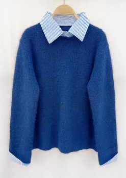 Store HippieChic Pull Chemise Rayé