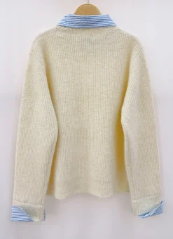 Store HippieChic Pull Chemise Rayé