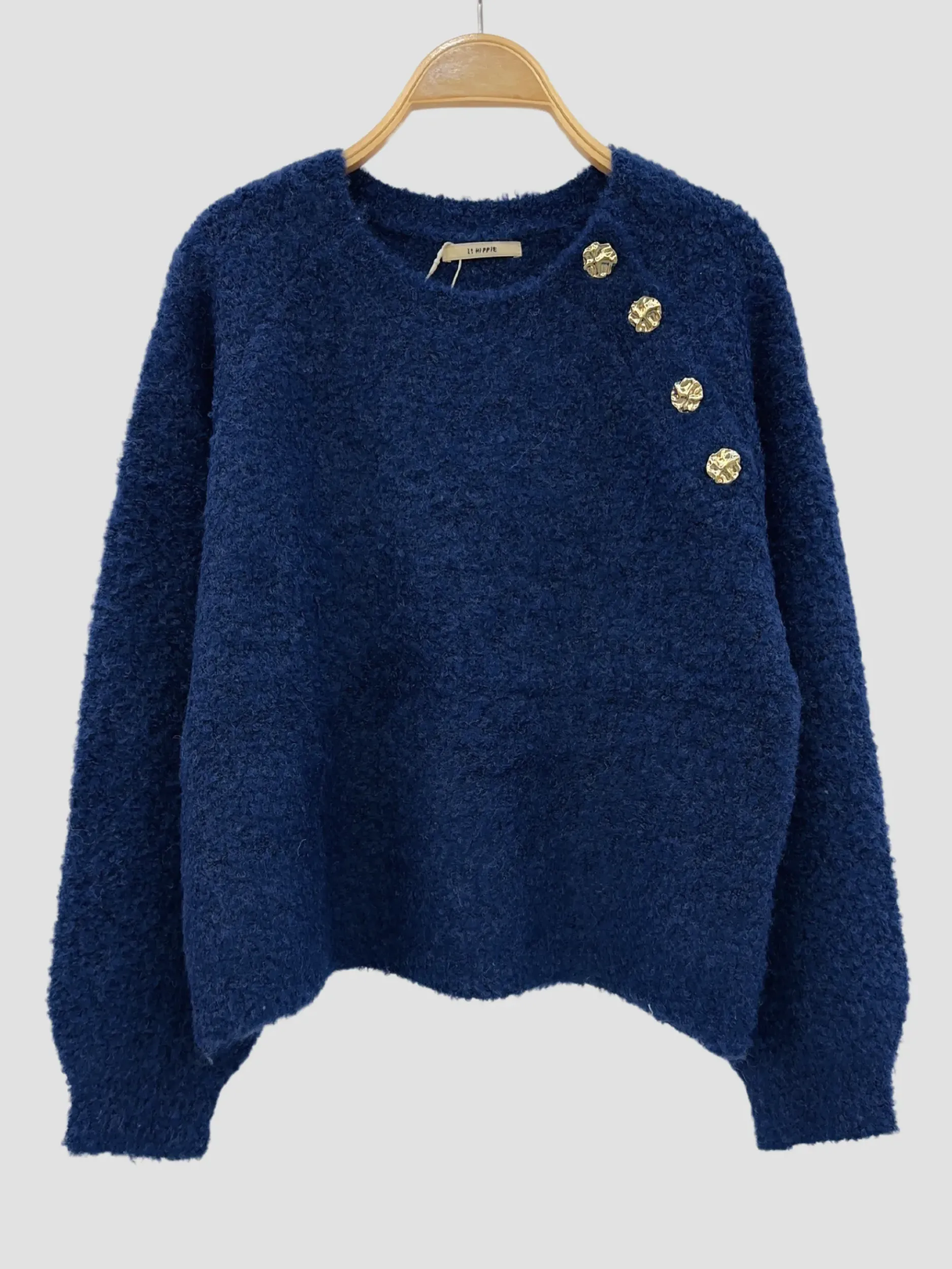 Clearance HippieChic Pull Col Boutons