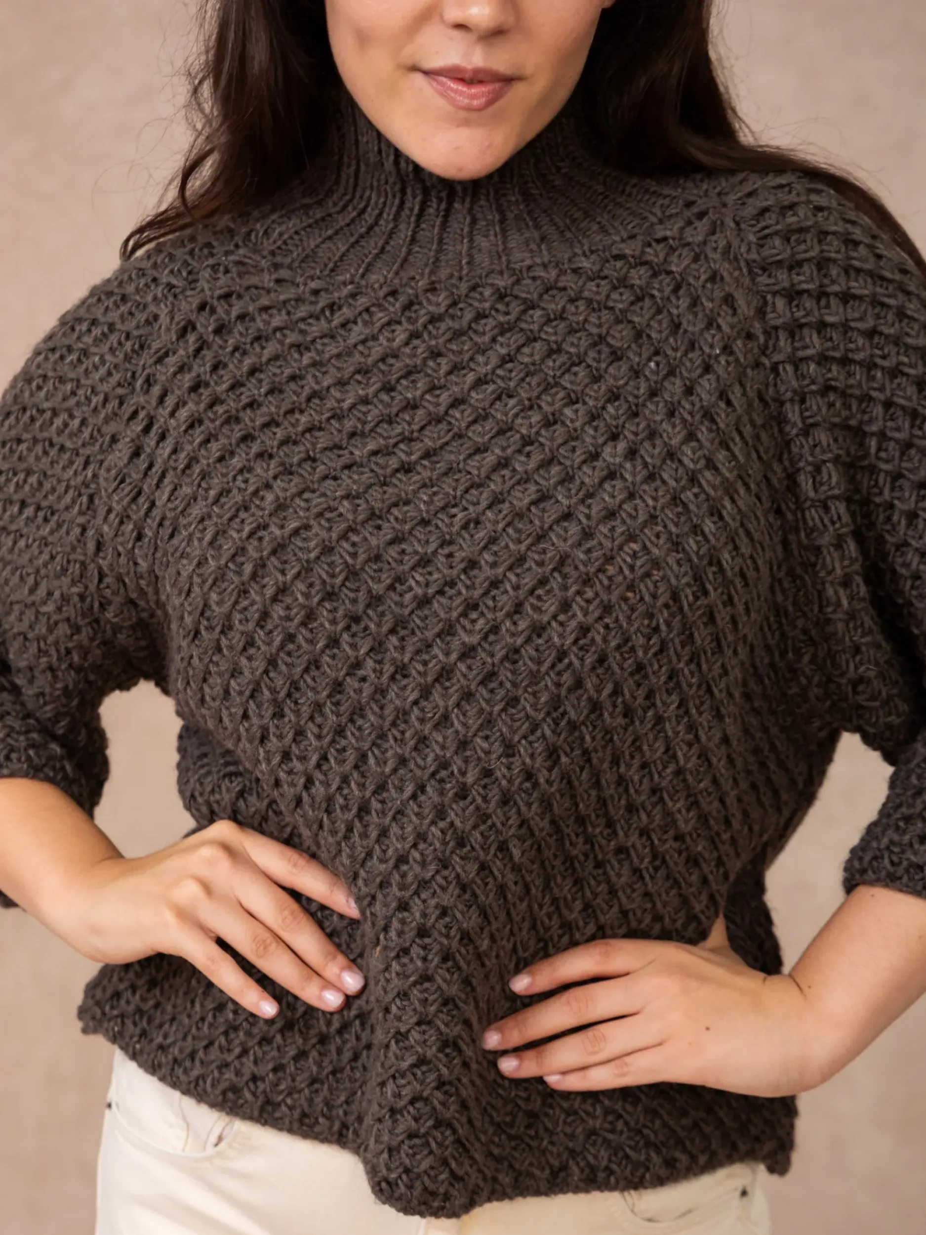 Hot HippieChic Pull Col Cheminée Elina