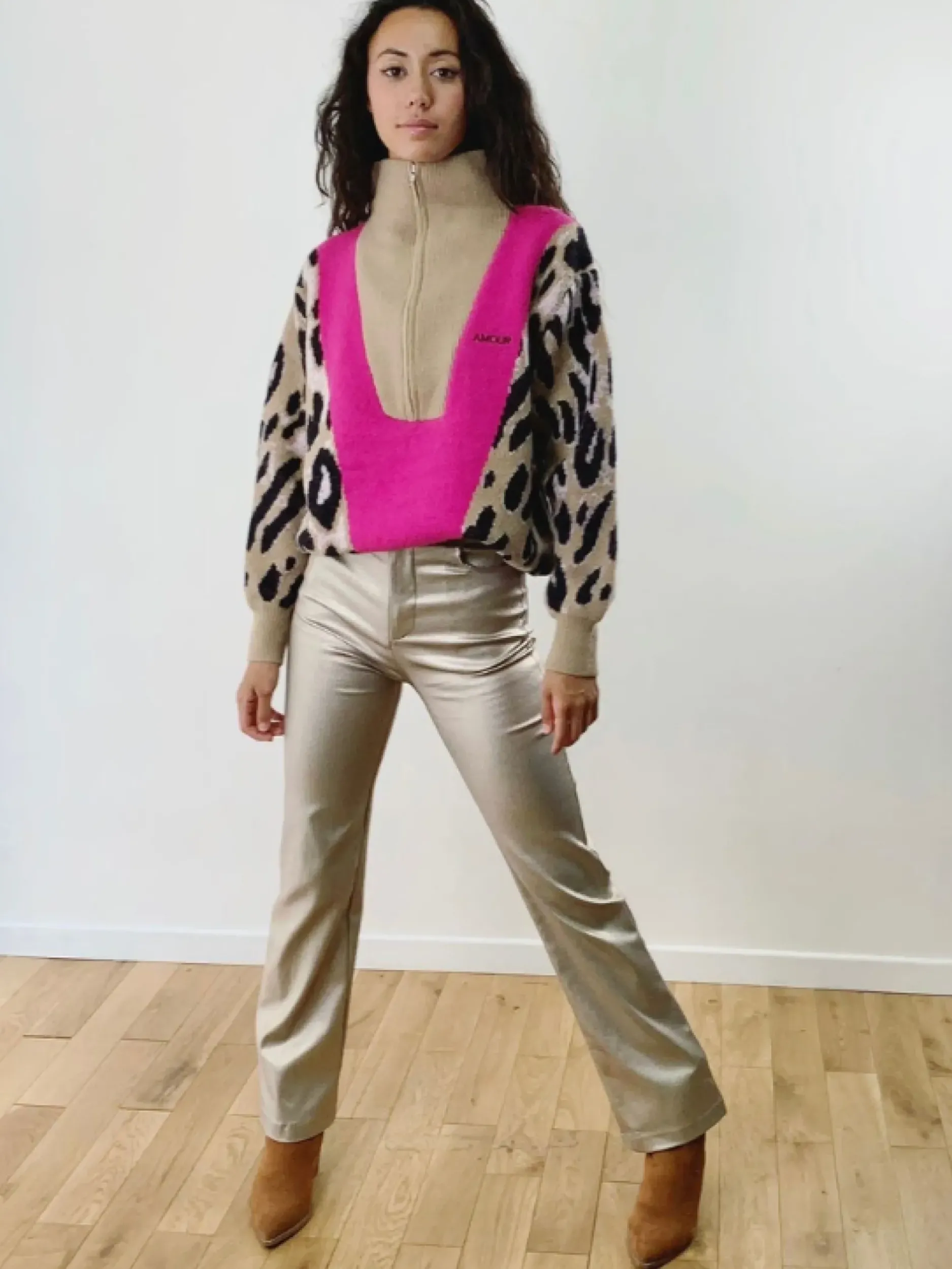 Online HippieChic Pull Col Léo Amour