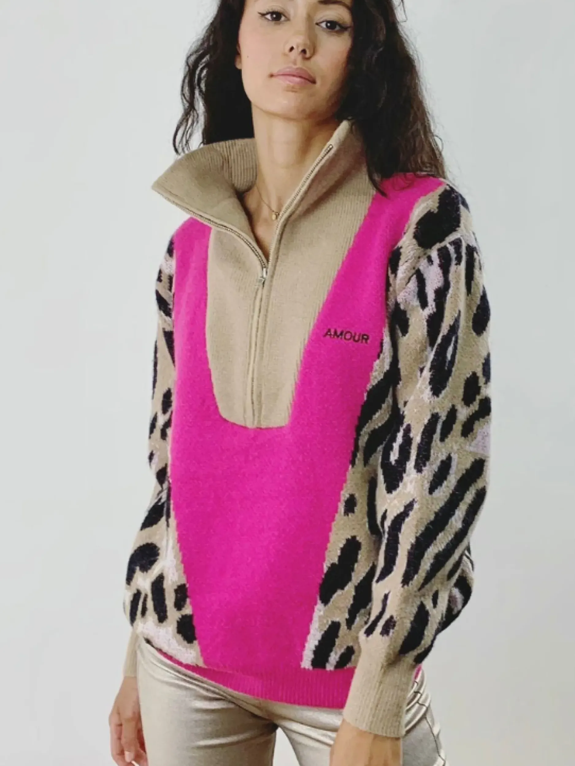 Online HippieChic Pull Col Léo Amour