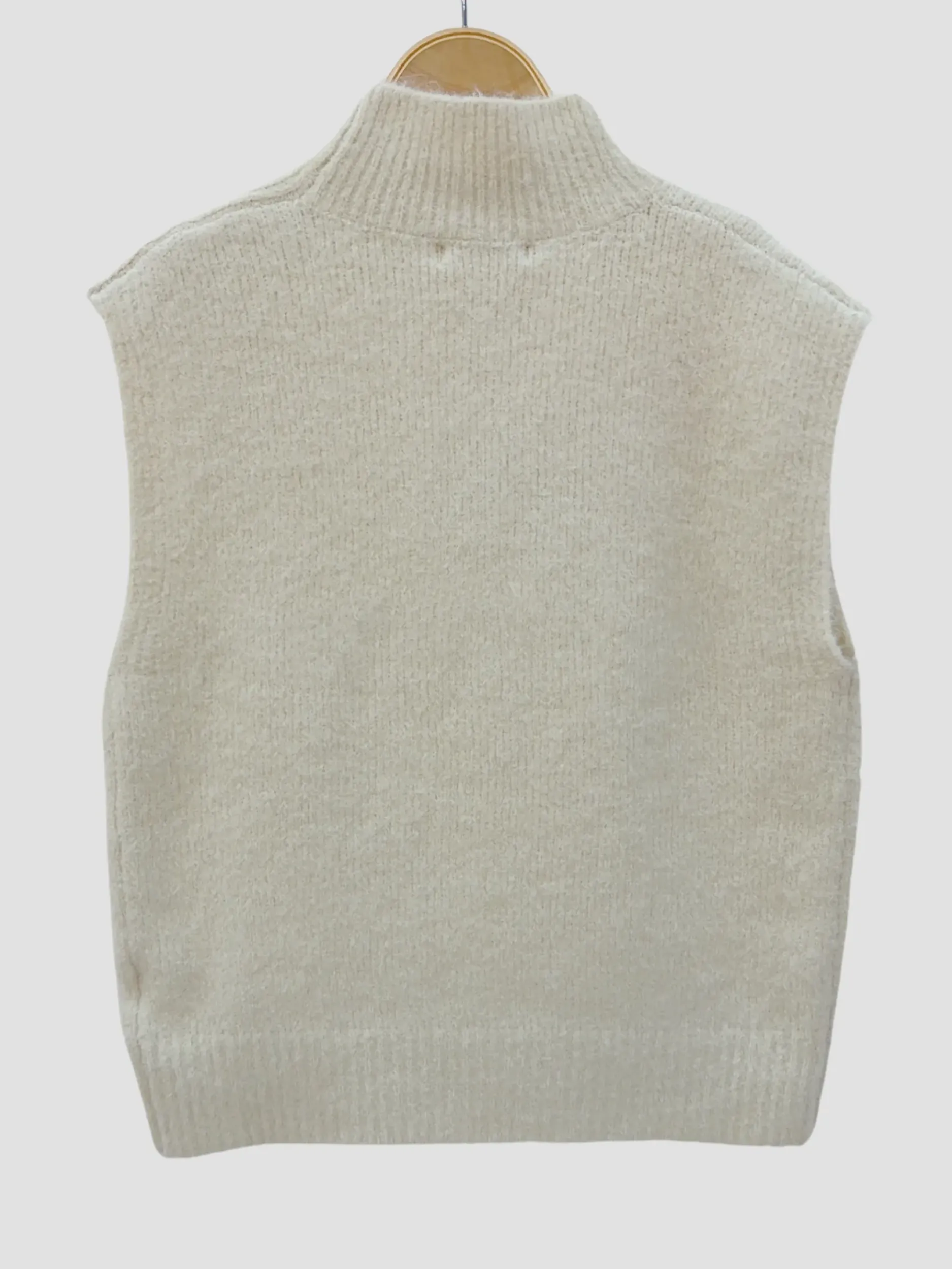 Sale HippieChic Pull Col Montant Boutons Dorés