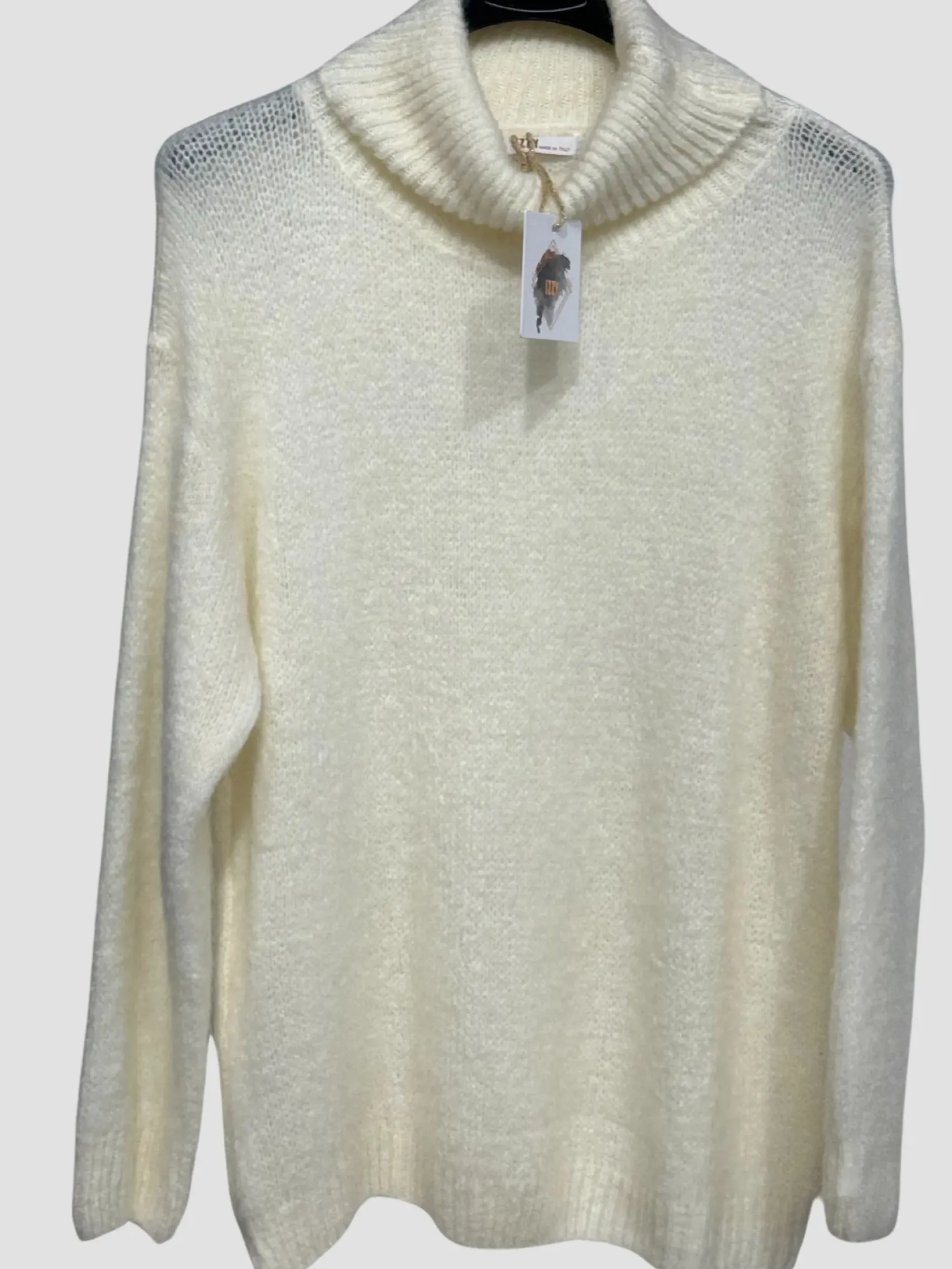 Online HippieChic Pull en Laine Mohair Col Roulé