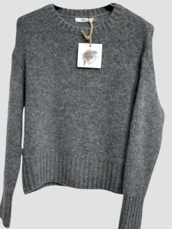 Online HippieChic Pull en Mohair Col Rond Écru