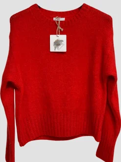 Online HippieChic Pull en Mohair Col Rond Écru