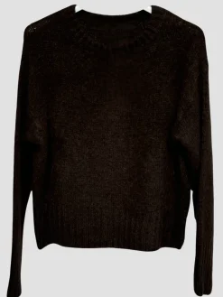 Online HippieChic Pull en Mohair Col Rond Écru