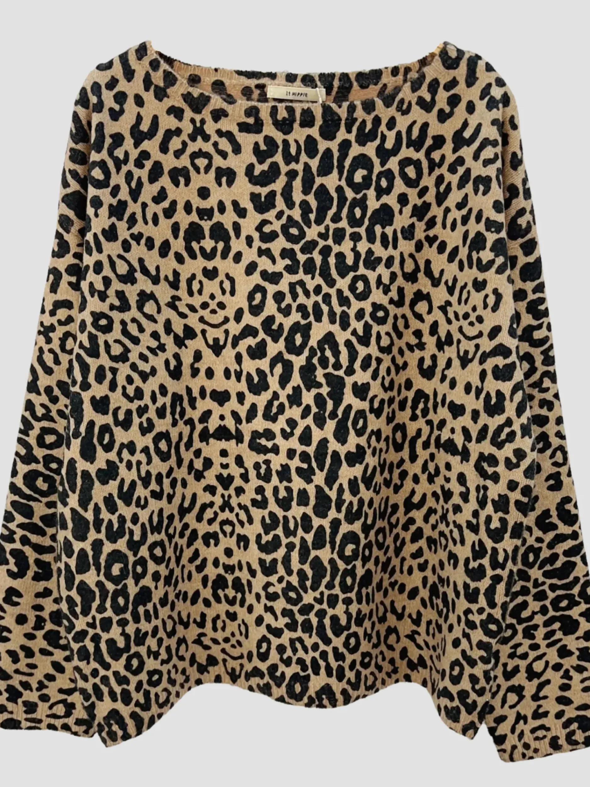 Fashion HippieChic Pull Imprimé Léopard