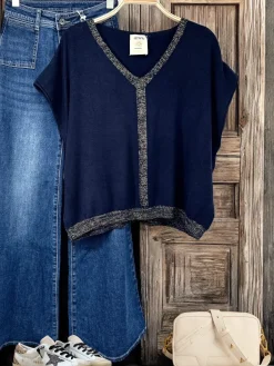 Best Sale HippieChic Pull Maille Fine Lurex