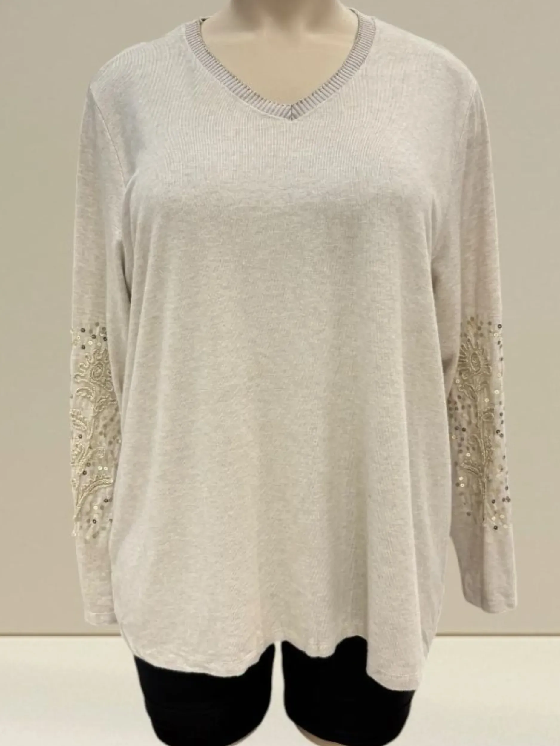 New HippieChic Pull Manches Brodées du 44 au 50