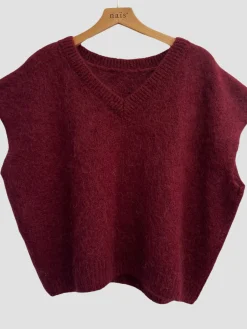 Shop HippieChic Pull Manny Bordeaux