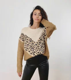 Best Sale HippieChic Pull Paillette Léopard