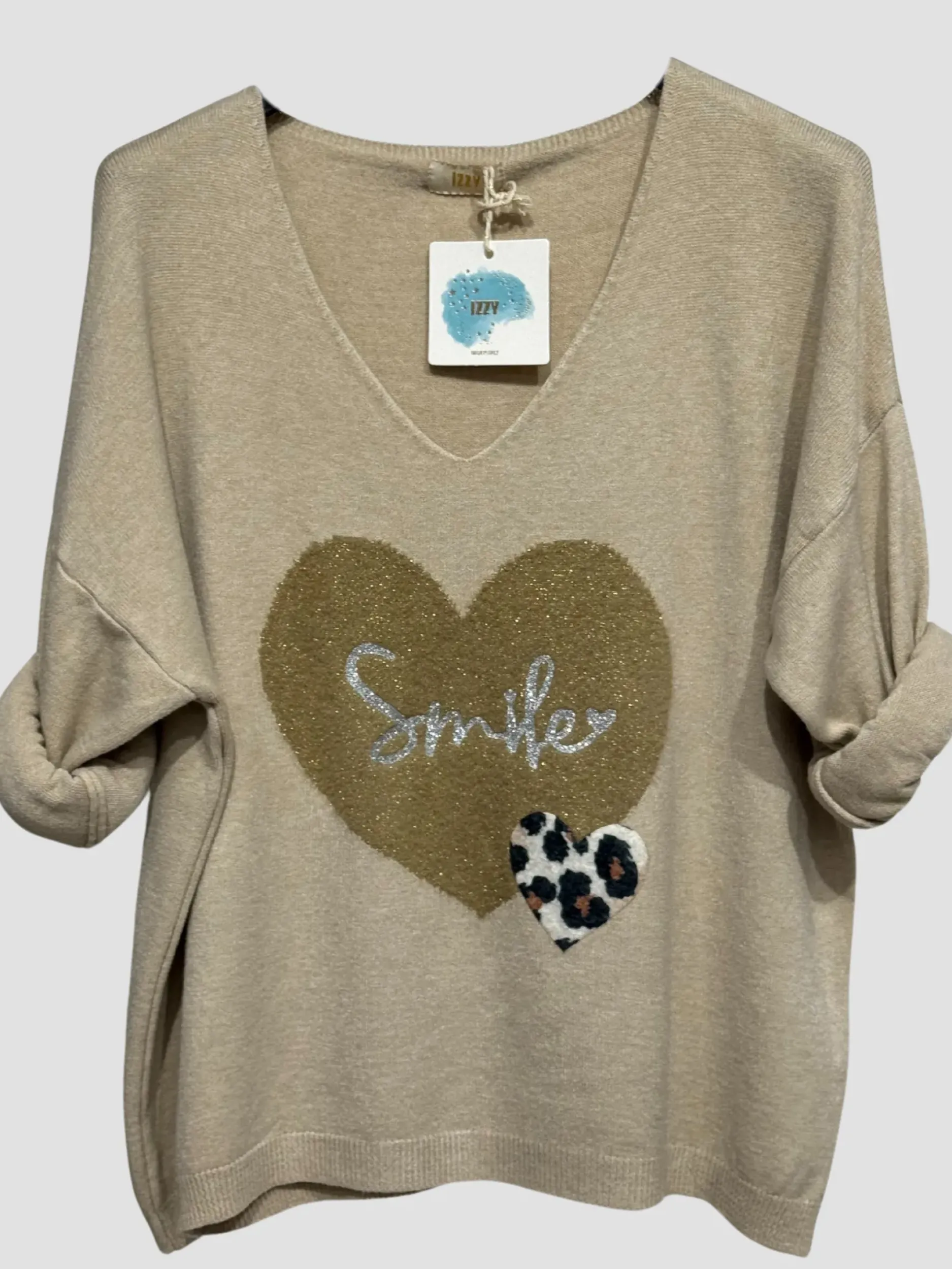 Clearance HippieChic Pull Smile Coeur