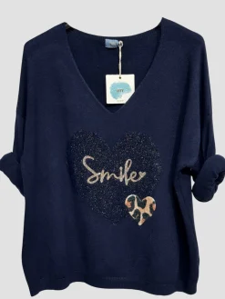 Clearance HippieChic Pull Smile Coeur