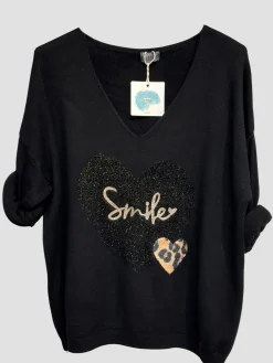 Clearance HippieChic Pull Smile Coeur