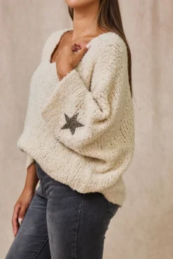 Cheap HippieChic Pull Star Doudou Blanc
