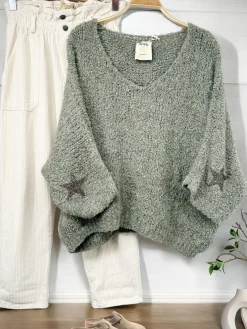 Cheap HippieChic Pull Star Doudou Blanc