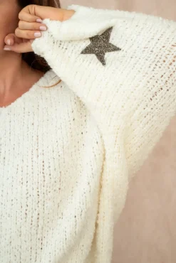 Cheap HippieChic Pull Star Doudou Blanc