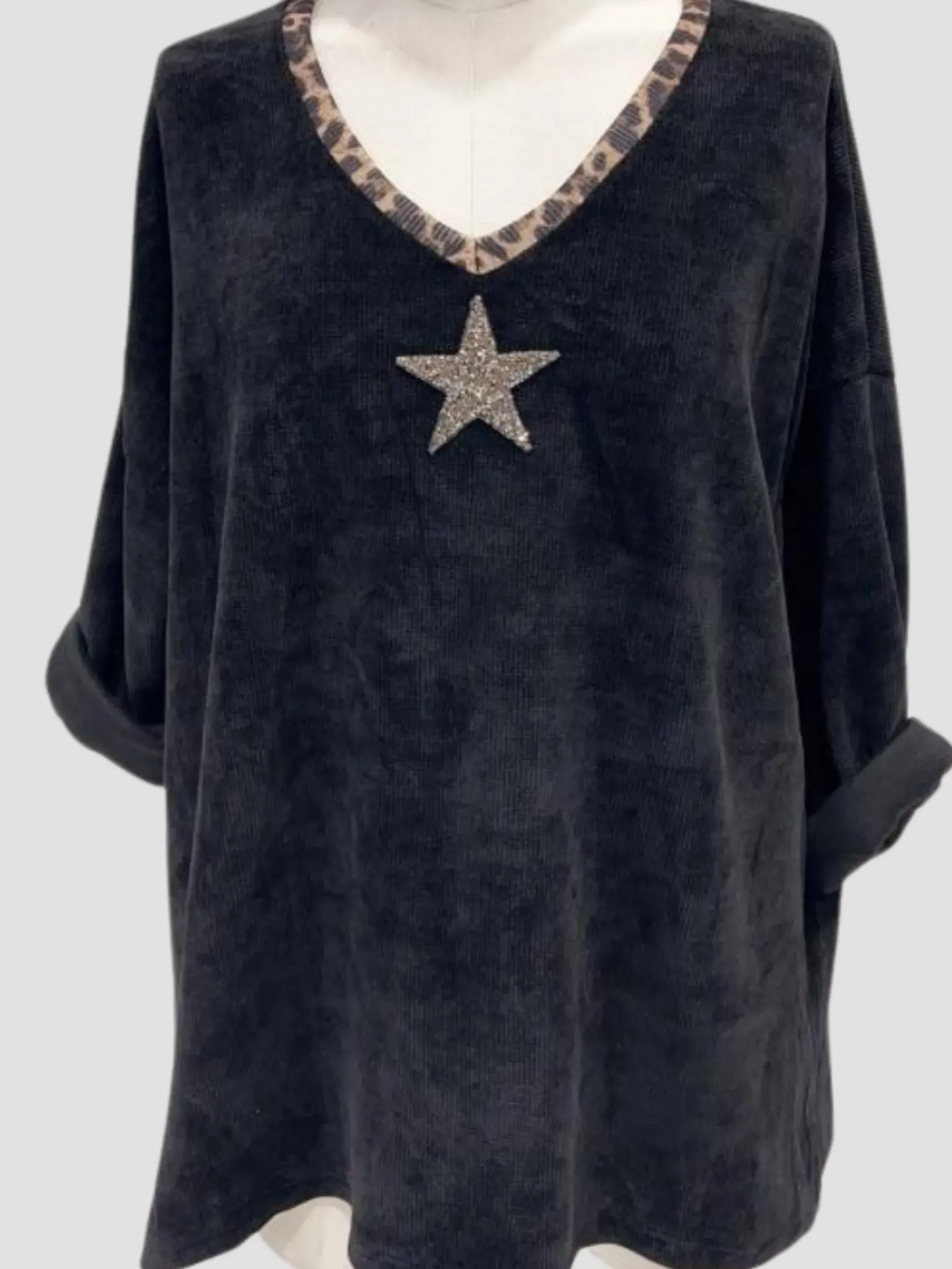 Flash Sale HippieChic Pull Velours Star du 42 au 48