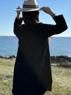 Discount HippieChic Robe Chemise Velours Lisse