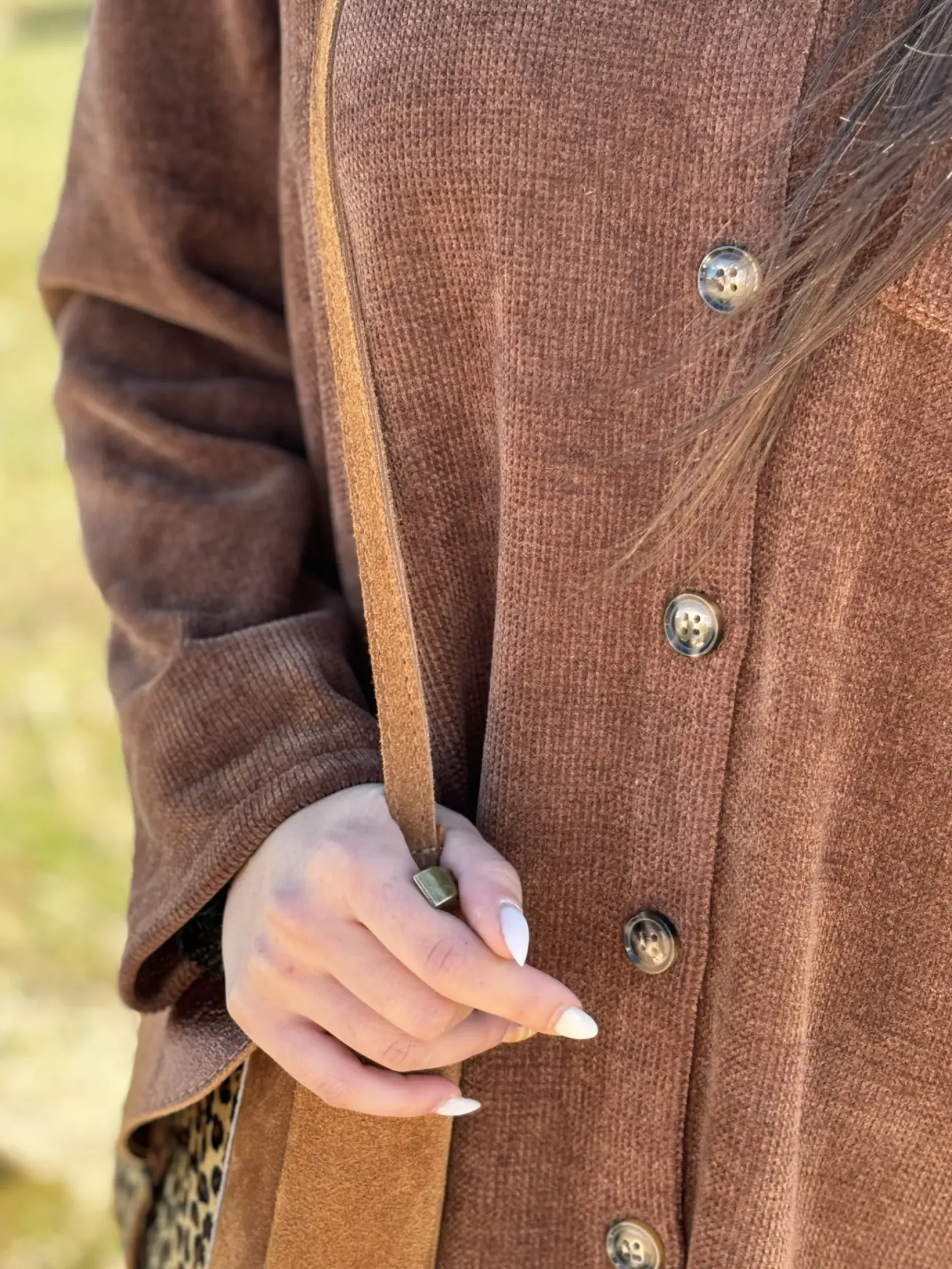 Discount HippieChic Robe Chemise Velours Lisse