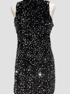 Cheap HippieChic Robe Col Montant en Sequins