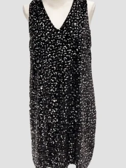 Cheap HippieChic Robe sans Manches Velours Sequins