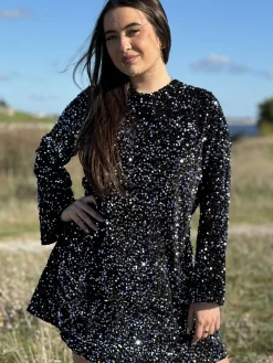 Clearance HippieChic Robe Sequins Noeud