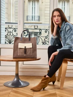 Store HippieChic Sac en Cuir Bouclette