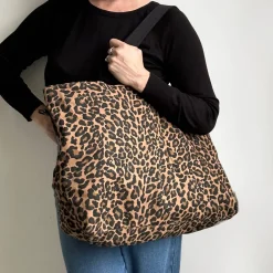 Best Sale HippieChic Sac fourre-tout marron à imprimé léopard - grand