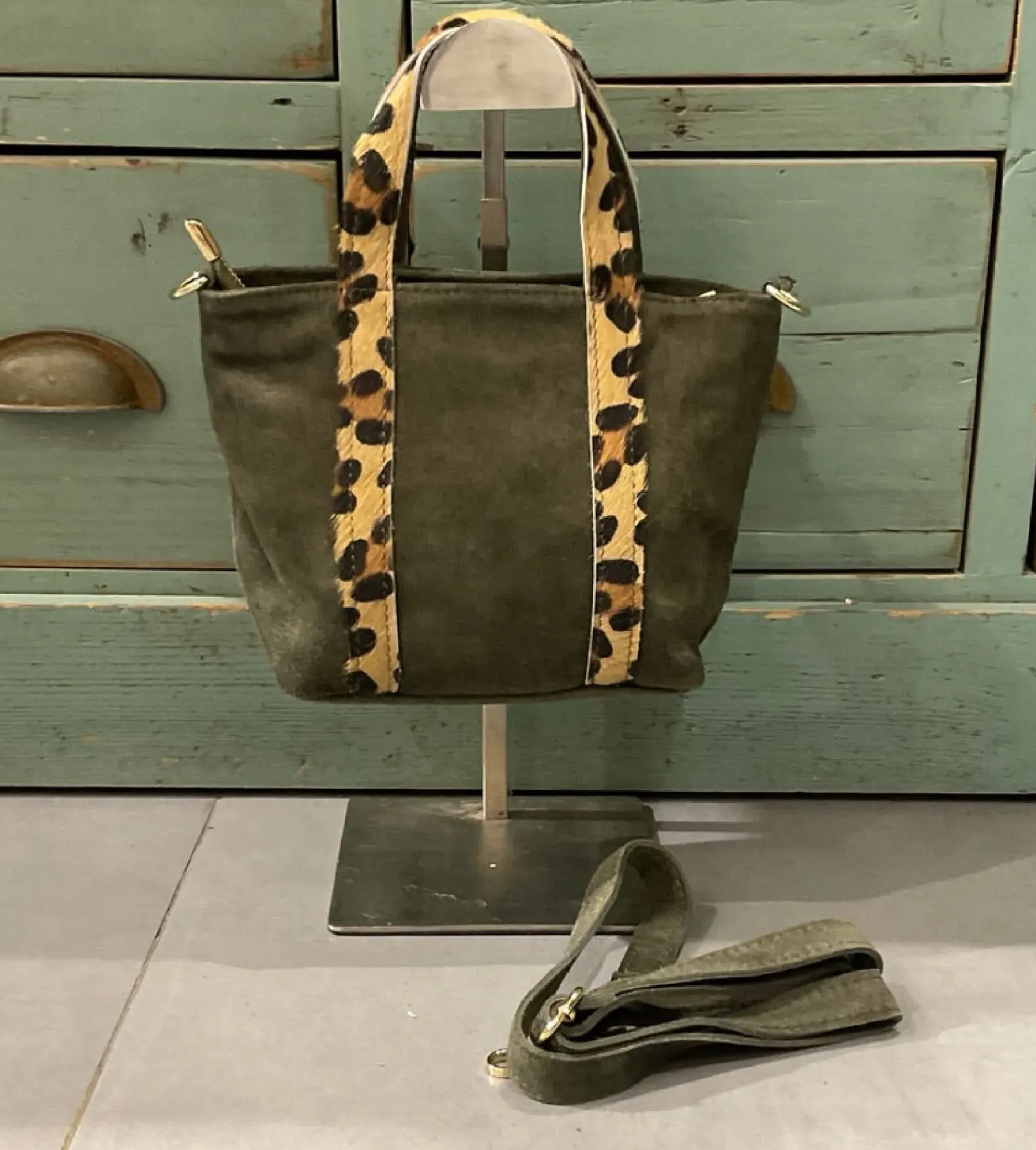 Cheap HippieChic Sac Uni Anses Léopard