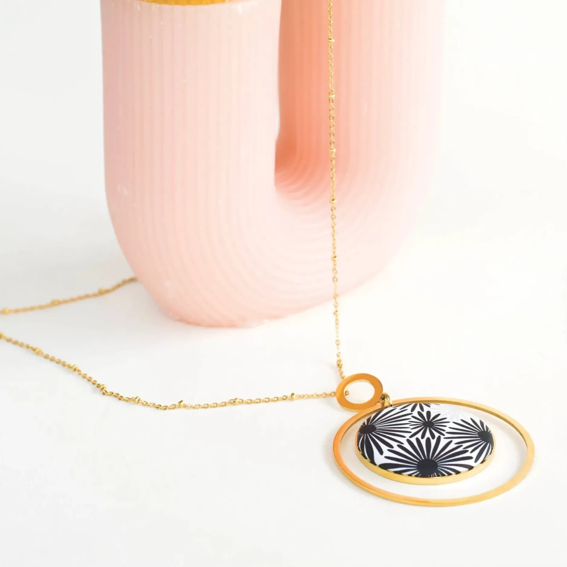 Best HippieChic Sautoir Cerclé + Caps Yaya Or