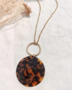 Hot HippieChic Sautoir Pastille Résine