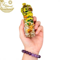 Fashion HippieChic Sinuata printanière et eucalyptus avec bouquets de sauge blanche