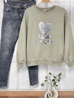 Outlet HippieChic Sweat amour zebra