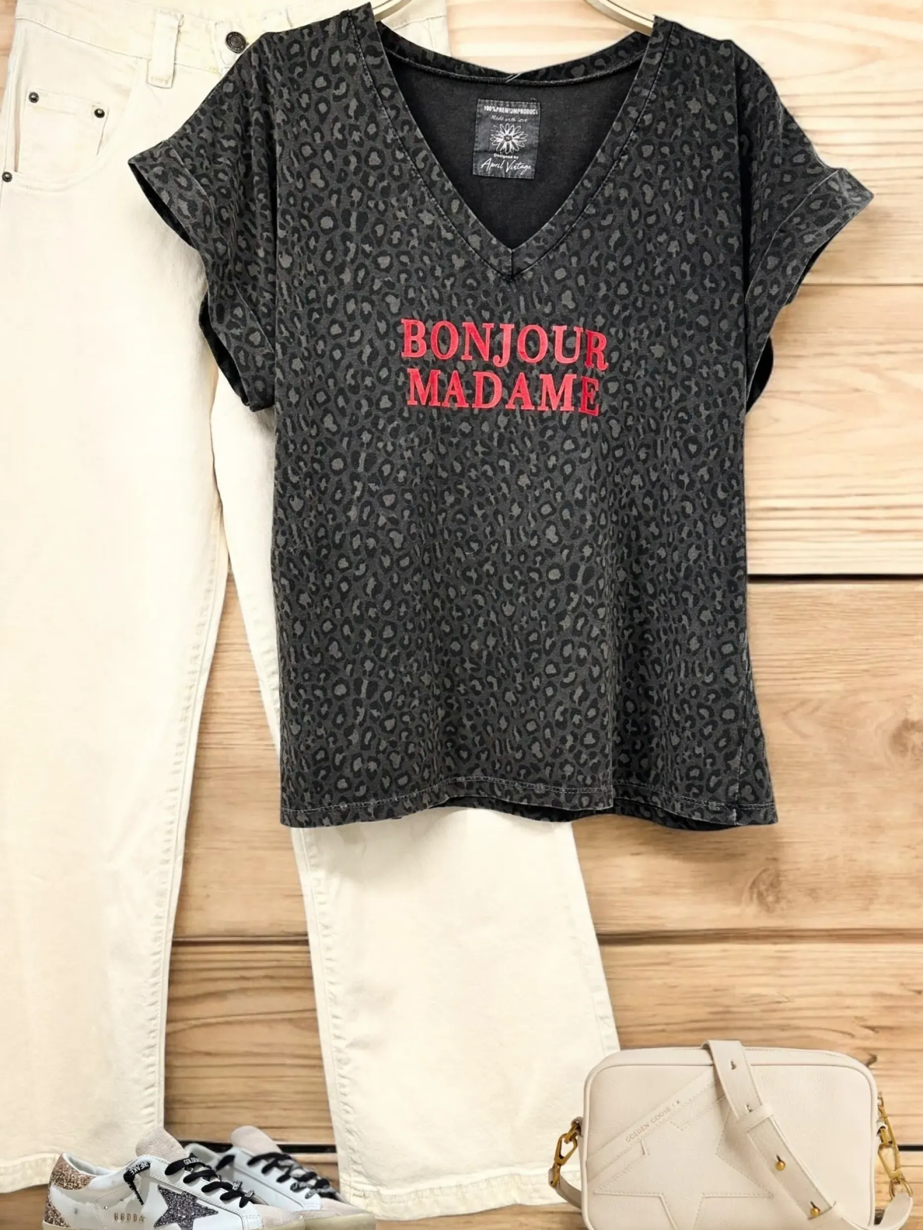 Clearance HippieChic Tee-shirt Bonjour Madame