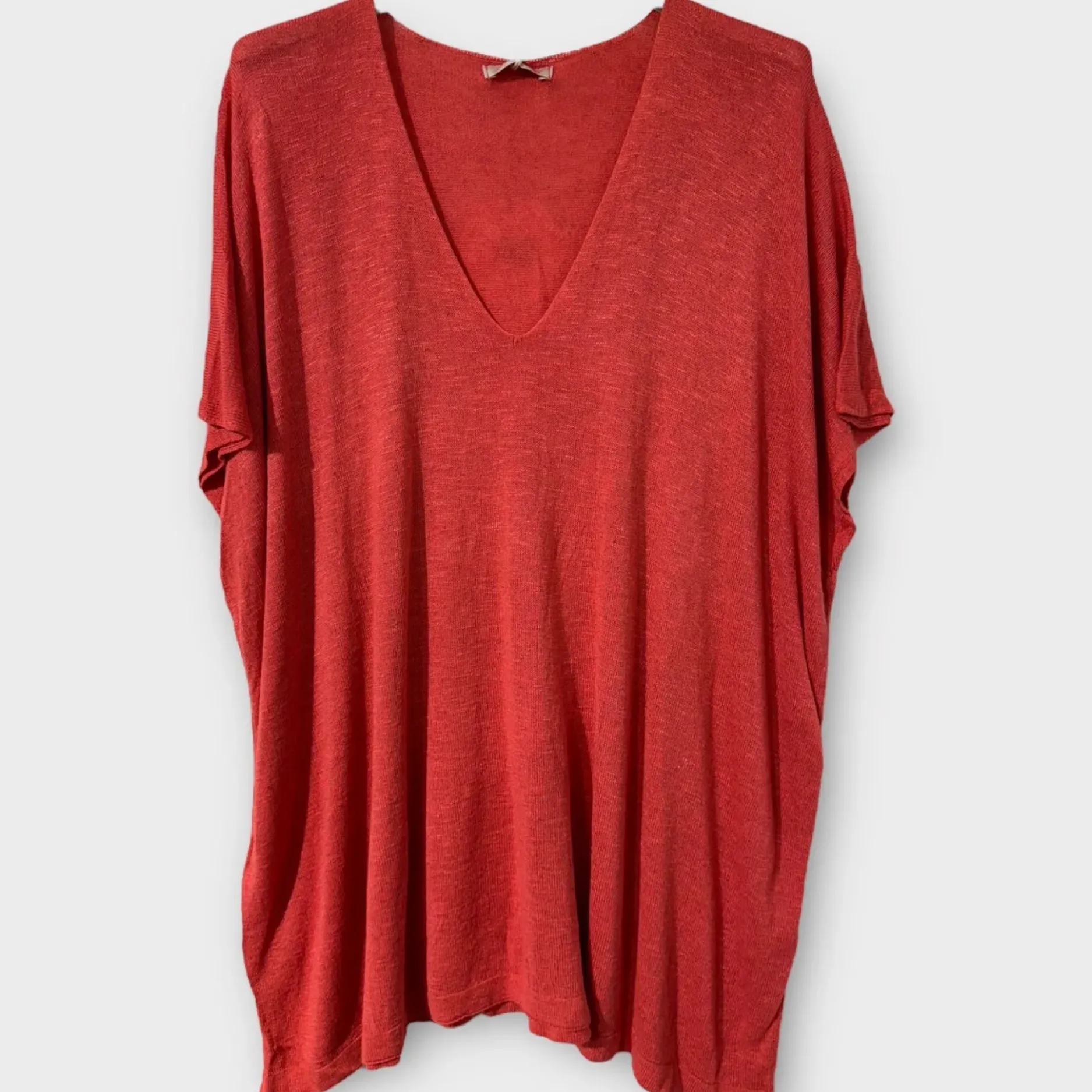 Clearance HippieChic Tee-shirt en Lin Long Blanc