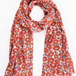 New HippieChic Étole Coquelicots OrangeClair