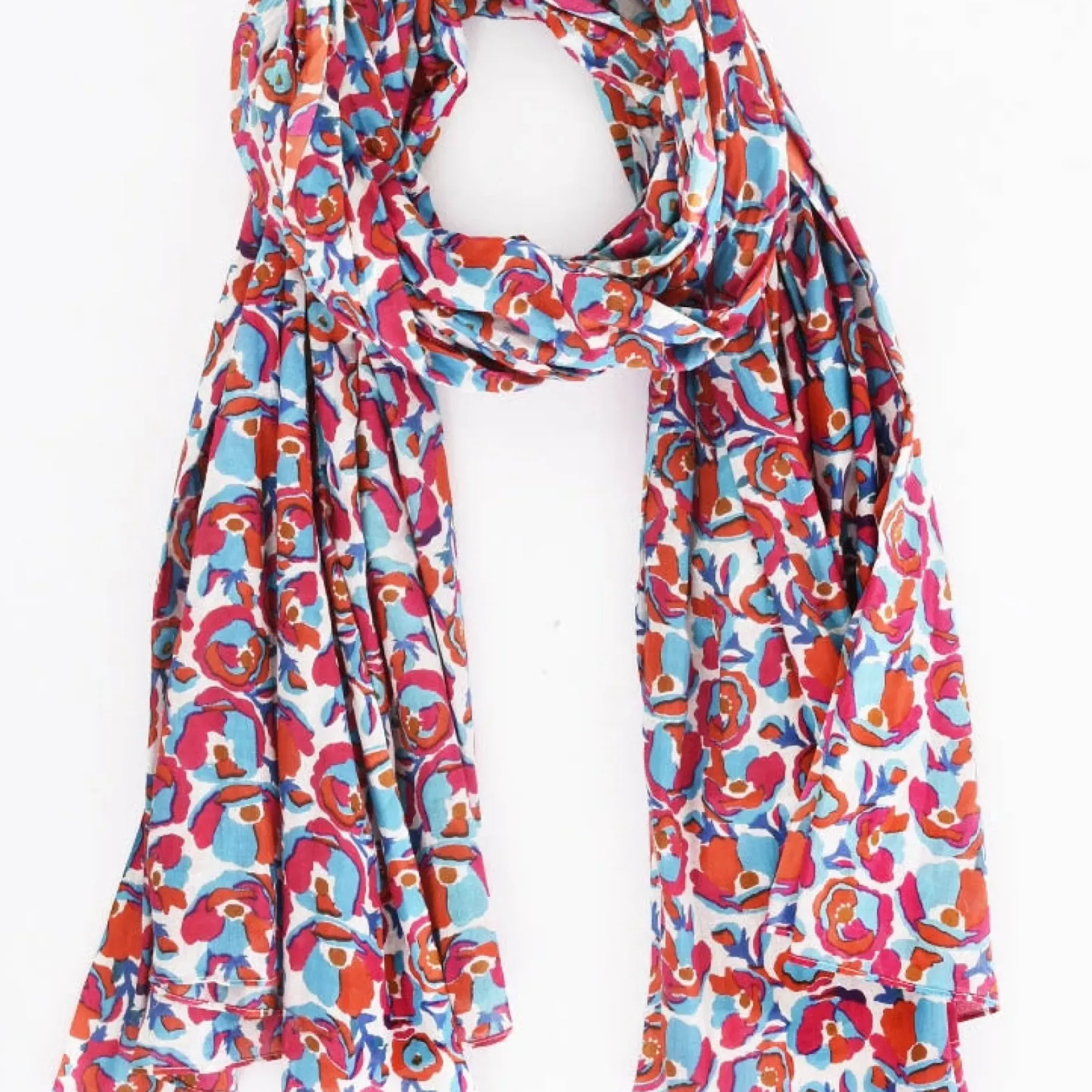 New HippieChic Étole Coquelicots OrangeClair