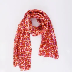 New HippieChic Étole Coquelicots OrangeClair