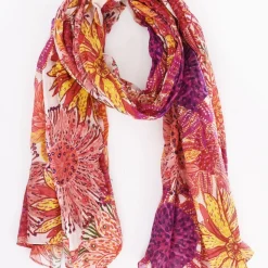 Best HippieChic Étole Gros Tournesols RoseFoncé