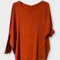 Hot HippieChic Top Côtelé Col Rond