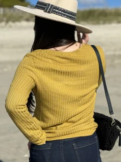 Hot HippieChic Top Côtelé Polaire