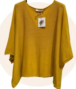 Sale HippieChic Top Parfait Col V Noir