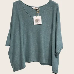 Sale HippieChic Top Parfait Col V Noir